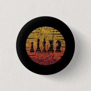 Schachpartien Retro Button