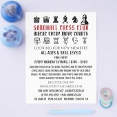 Schachpartien, Schachklub Werbung Flyer (Einzeln)