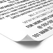 Schachpartien, Schachklubwerbung Poster (Ecke)