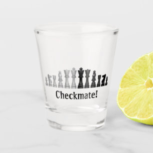 Schachpartien Shotglas Schnapsglas