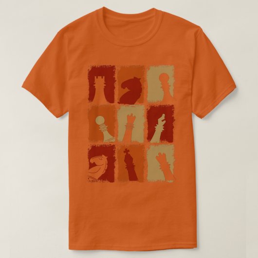 Schachpartitur Retro 2 T-Shirt (Design vorne)
