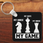 Schachpartituren Meine Game Schach Geschenk Idee Schlüsselanhänger (Vorderseite)