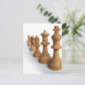 Schachpartituren Postkarte (Stehend Vorderseite)