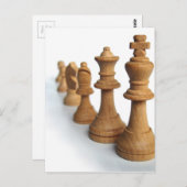 Schachpartituren Postkarte (Vorne/Hinten)