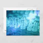 Schachpasskarte Postkarte (Vorne/Hinten)