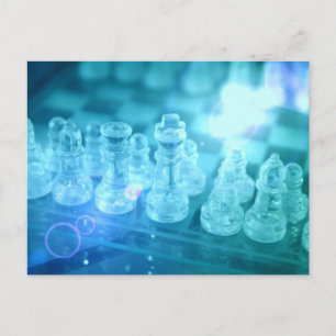 Schachpasskarte Postkarte