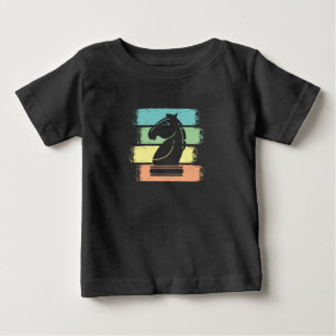 Schachpferd Retro Baby T-shirt