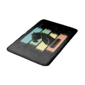 Schachpferd Retro Badematte (Schrägansicht)