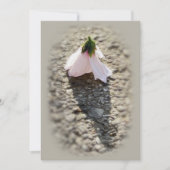 Schachpflaster-Blume Einladung (Vorderseite)