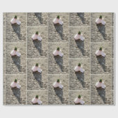 Schachpflaster-Blume Geschenkpapier (Flach)