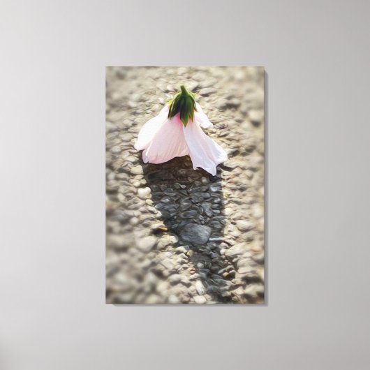 Schachpflaster-Blume Leinwanddruck (Vorderseite)