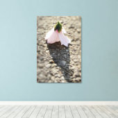 Schachpflaster-Blume Leinwanddruck (Insitu (Holzboden))