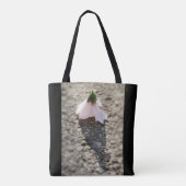 Schachpflaster-Blume Tasche (Rückseite)