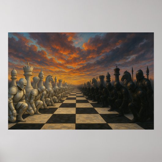 Schachposter Poster (Vorne)