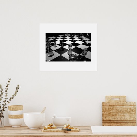 Schachposter Poster (Küche)