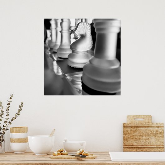Schachposter Poster (Küche)