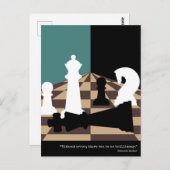 Schachpostkarte Postkarte (Vorne/Hinten)