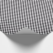 Schachquadrat Muster - schwarz + Ihr Text & Hinter Geschenkpapier (Ecke)