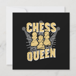 Schachqueen Kids & Women-Geschenk Einladung