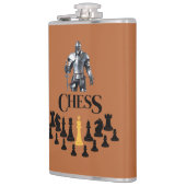 SchachRitter mit Schwert Flachmann (Links)