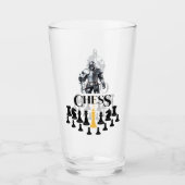 SchachRitter mit Schwert Glas (Vorderseite)