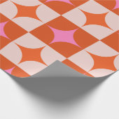 Schachrosa Sternexplosionen aus dem Mittelalter Geschenkpapier (Ecke)