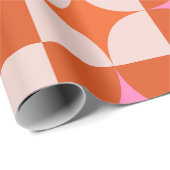 Schachrosa Sternexplosionen aus dem Mittelalter Geschenkpapier (Rolleneckpunkt)