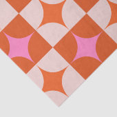 Schachrosa Sternexplosionen aus dem Mittelalter Seidenpapier (Detail)