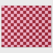 Schachrosa und Burgund Geschenkpapier (Flach)