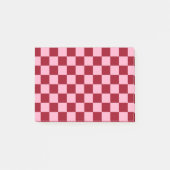 Schachrosa und Burgund Post-it Klebezettel (Vorderseite)