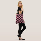 Schachrosa und schwarz tasche (Am Model)