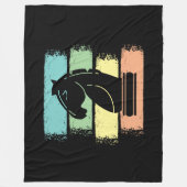 Schachrost Retro Fleecedecke (Vorderseite)