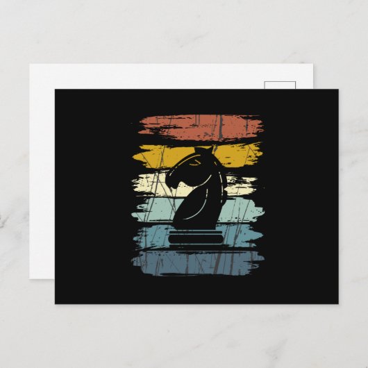 Schachrost Retro Postkarte (Vorne/Hinten)