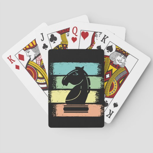 Schachrost Retro Spielkarten (Rückseite)