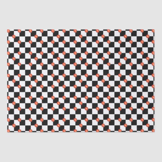 Schachrote Blume Seidenpapier (Vorderseite)