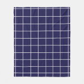 Schachrotes Blau Fleecedecke (Vorderseite)