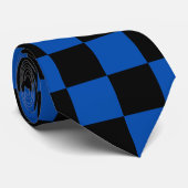 Schachrotes Schwarz Krawatte (Gerollt)