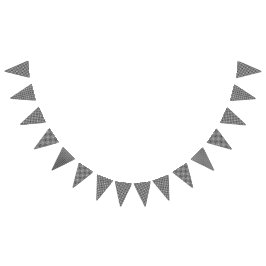 Schachrotes Schwarzweiß-Dekor Wimpelkette