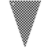 Schachrotes Schwarzweiß-Dekor Wimpelkette (Dritte Fahne)