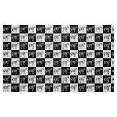 Schachrotes und weißes Zebra Stoff (Fat Quarter (45,7 x 55,9 cm))