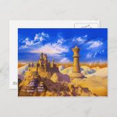Schachschloss Postkarte (Vorne/Hinten)