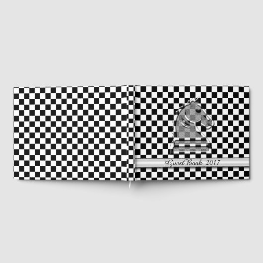Schachschwarz & Weiß Gästebuch (Voll)