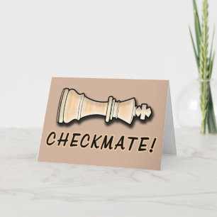 Schachsieger Glückwünsche Checkmate Karte
