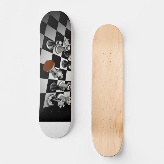 Schachskateboard Skateboard (Vorderseite)