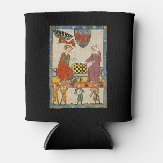 Schachspiel 14. Jahrhundert Codex Manesse Dosenkühler (Vorderseite)
