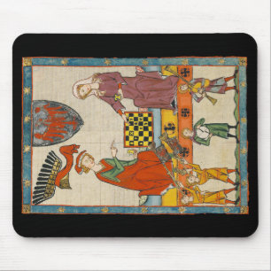 Schachspiel 14. Jahrhundert Codex Manesse Mousepad