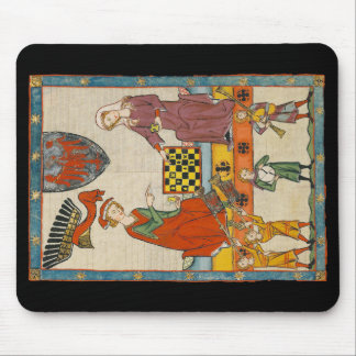 Schachspiel 14. Jahrhundert Codex Manesse Mousepad