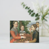 Schachspiel, 1555 postkarte (Stehend Vorderseite)