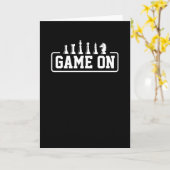 Schachspiel auf karte (Gelbe Blume)