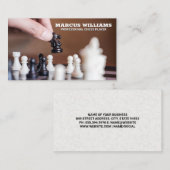 Schachspiel | bewegliche Teile Visitenkarte (Vorne/Hinten)
